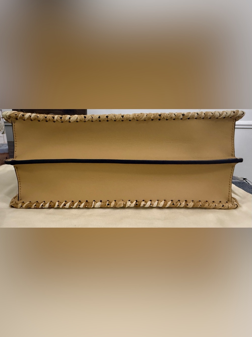 FENDI Peekaboo Iseeu Medium size. Raffia / Calf leather. RARE UNICORN! NWT! - Picture 10 of 15